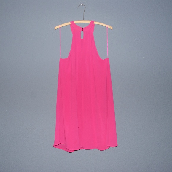 120 ASTR THE LABEL Fuchsia Pink High Neck Shift Dress sz M - Picture 3 of 6